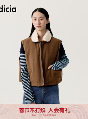 indicia标记商场同款25冬季新款舒适保暖马甲无袖外搭F2D4MJ738F