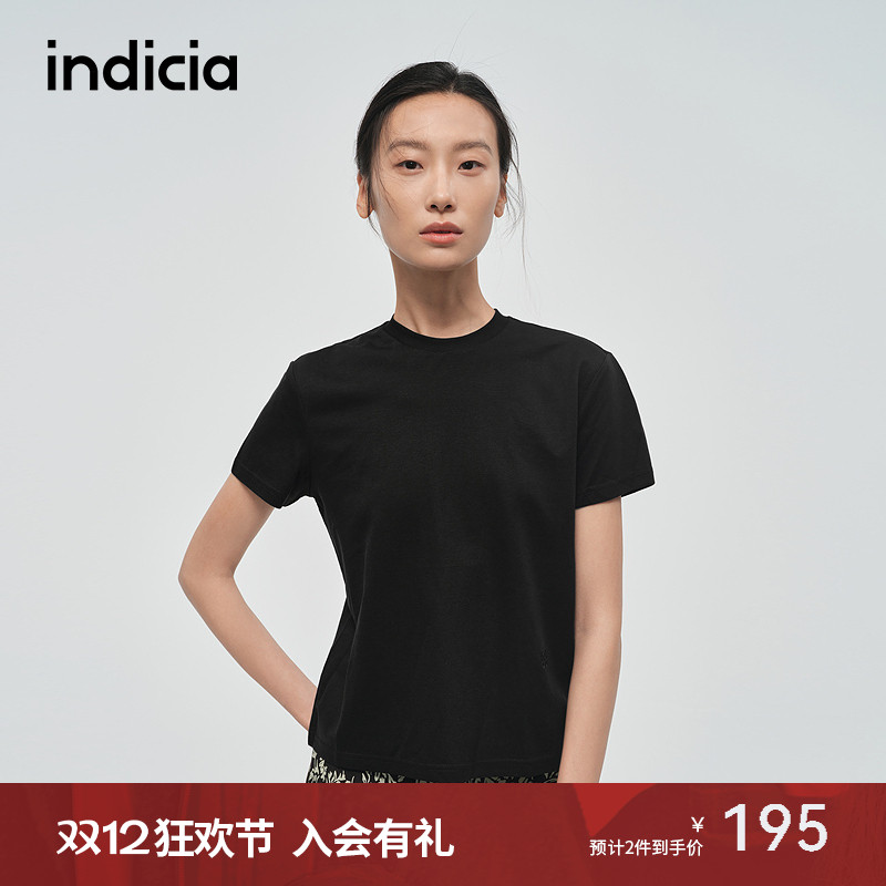 indicia标记时尚简约T恤短袖