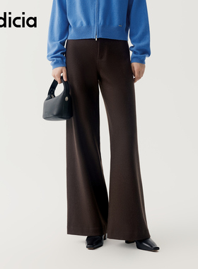 indicia标记商场同款2025冬新款简约通勤风直筒长裤 F2D4KZ693F-1