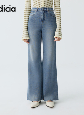 indicia标记商场同款2026春季新款简约百搭显瘦牛仔裤 F2A6NK006C