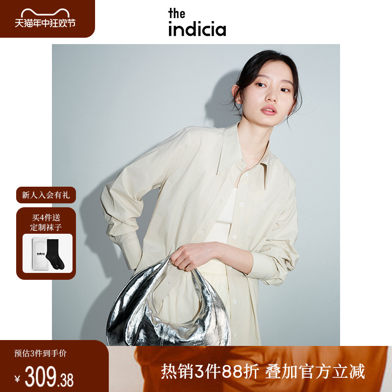 theindicia标记简约通勤风衬衫