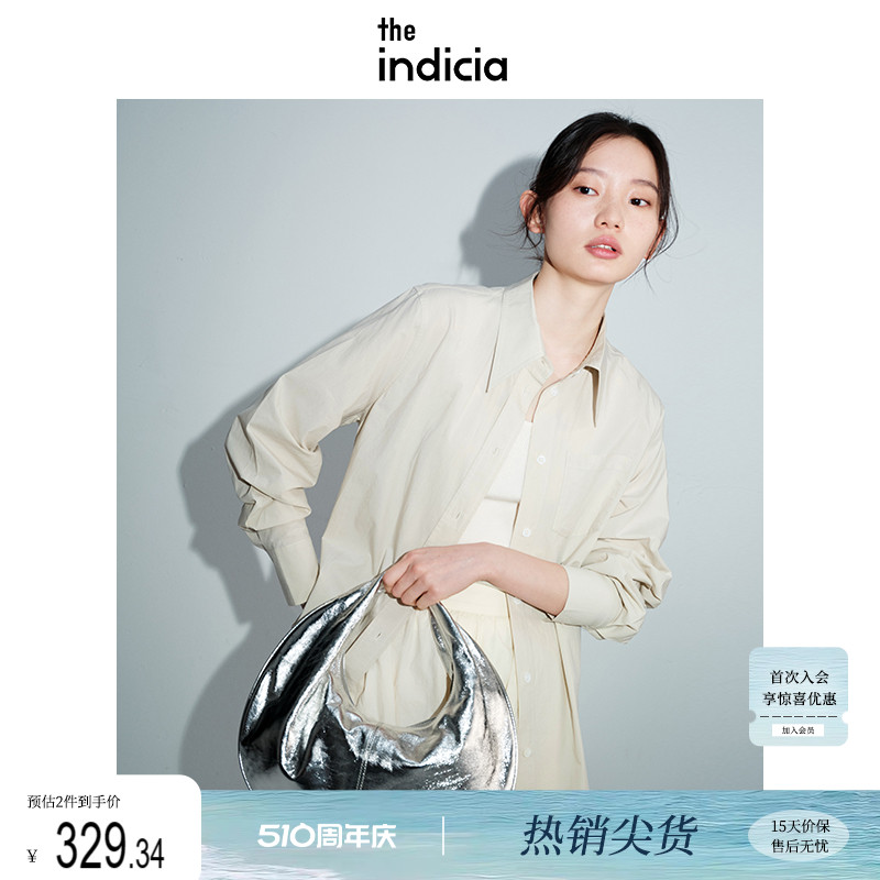 theindicia标记简约通勤风衬衫