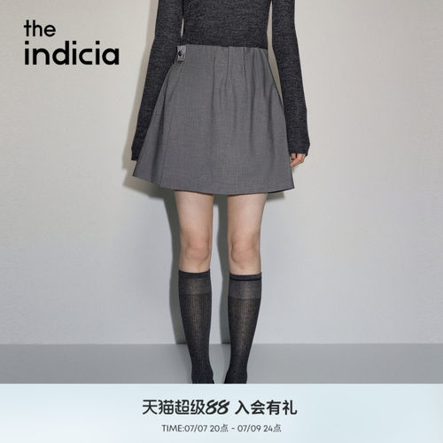 the indicia标记2026秋季新款高级通勤气质半身裙A字裙L2C6QZ215Z