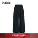 indicia标记商场同款 F2D4KZ710N 风宽松直筒裤 25秋冬新款 休闲工装