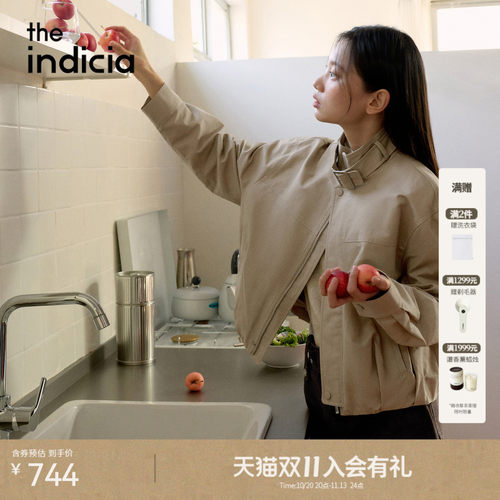 the indicia标记2026秋新款利落显瘦百搭短款工装外套 L2C6WT204Y