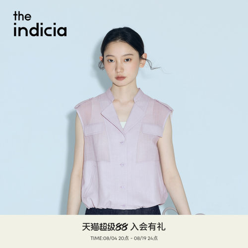 the indicia标记2026夏季新款酷飒干练随性感香芋紫上衣L2B6SY159