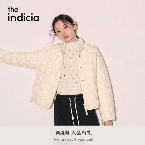 the indicia标记2026冬季新款简约百搭轻盈方格羽绒服 L2D6YR283Z