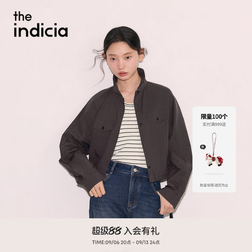 the indicia标记2026秋季新款复古深咖氛围感收腰衬衫 L2C6CS241Z