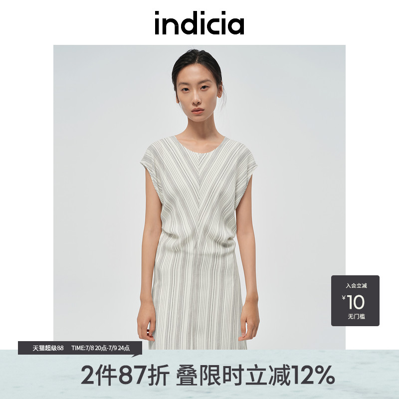indicia标记简约气质OL连衣裙