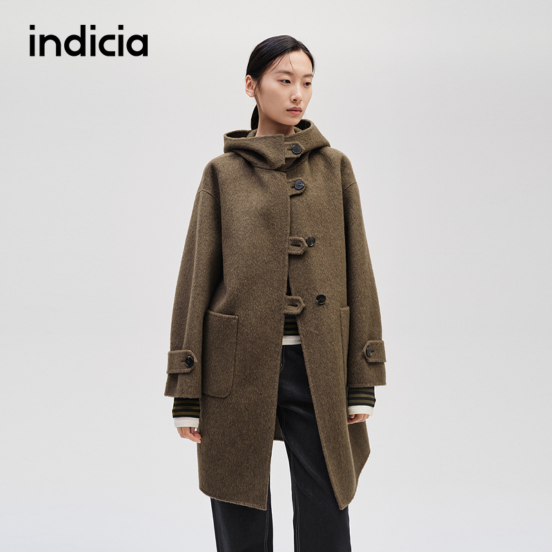 indicia标记简约文艺风大衣外套