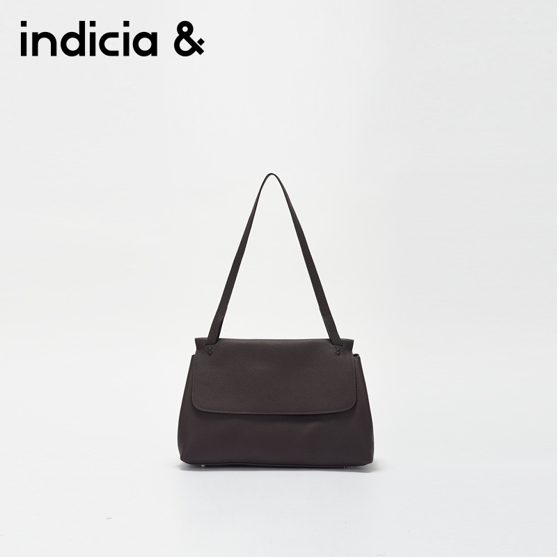 indicia&标记2025腋下包翻盖夹层中号托特包荔枝纹牛皮AF2D5BP146