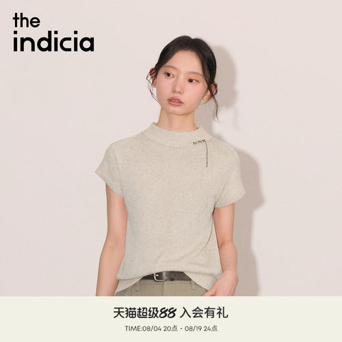 the indicia标记2026秋新款韩系松弛莱赛尔亚麻针织衫 L2C6ZZ226Z