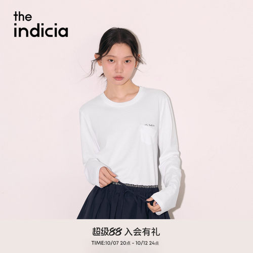 the indicia标记2026秋新款简约设计感宽松落肩百搭T恤L2C6TX250Y