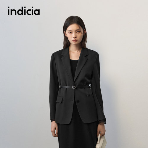 indicia标记商场同款2026秋季新款收腰通勤西装外套女F2C6XZ440C