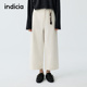 indicia标记商场同款 F2A6KZ013N 灯芯绒阔腿九分裤 2026春新款 时尚