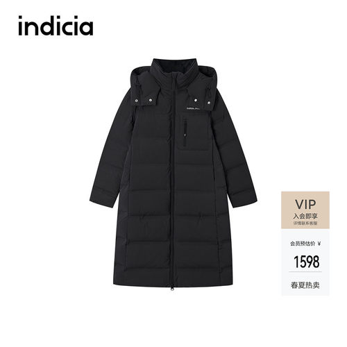 【秀场同款】indicia标记25冬新款简约通勤保暖羽绒服 F2D5YR513N