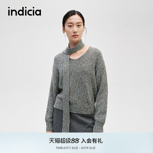 indicia标记简约文艺风舒适毛衫
