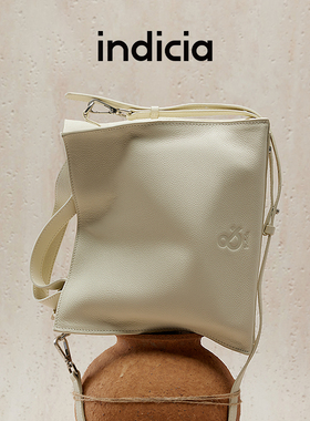 indicia标记包包荔枝纹牛皮通勤百搭大容量斜挎大方包 F2C4BP302