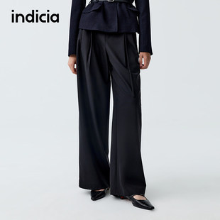 indicia标记商场同款2026春新款简约通勤风利落西装裤 F2A6KZ051C