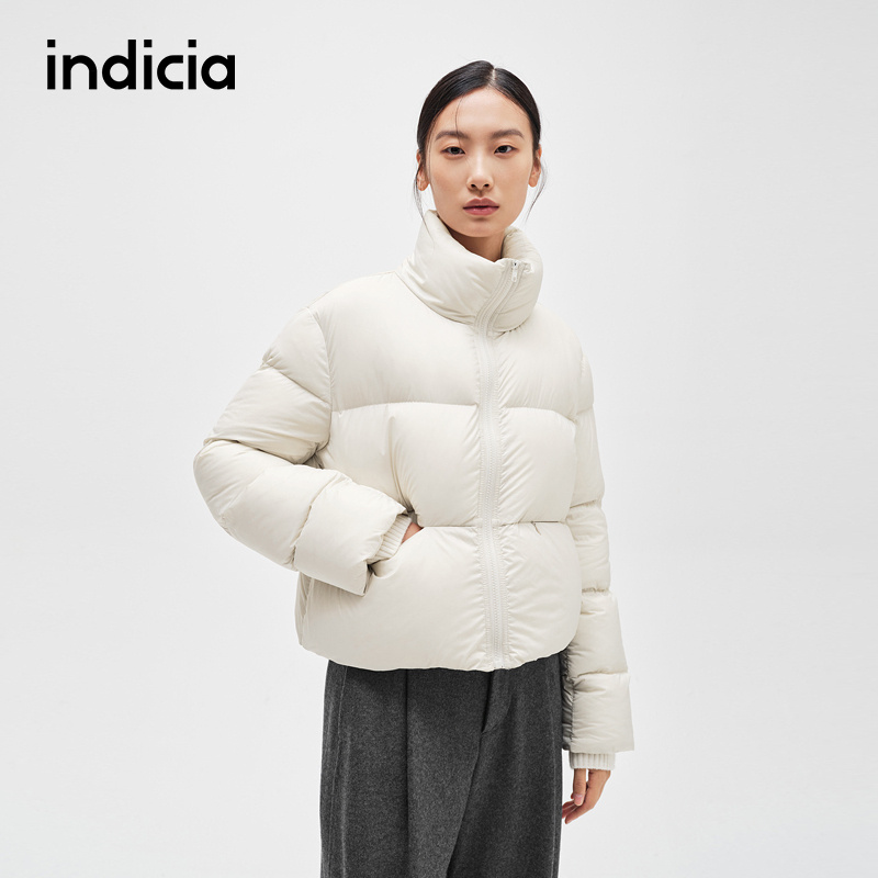 indicia标记鸭绒短款羽绒服
