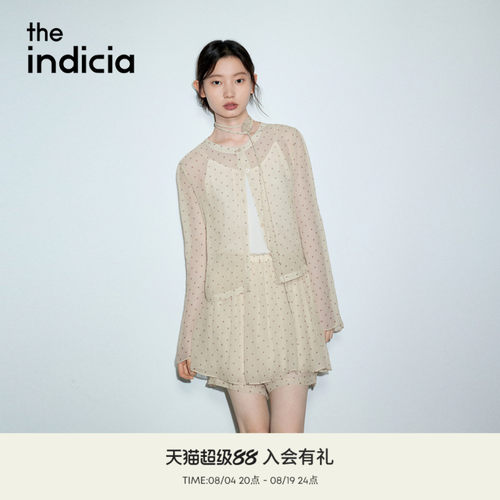 the indicia标记2026夏新款轻盈柔光桑蚕丝温柔波点套装L2B6TZ171