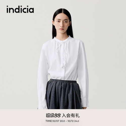 indicia标记商场同款冬季新款设计感简约百搭衬衫 F2D5CS515C