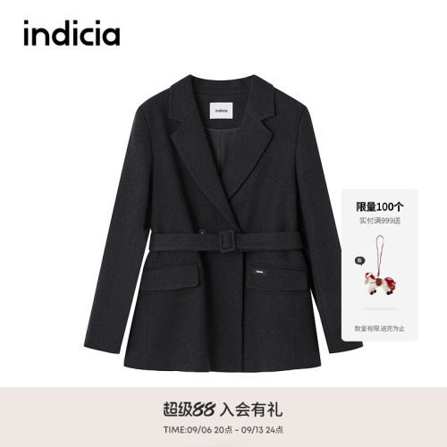 indicia标记商场同款2025冬新款时尚通勤舒适西装外套 F2D5XZ534C