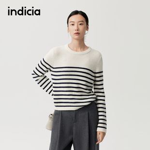 山羊绒毛衫 韩系绵羊毛 F2D5MS629F 2025冬新款 indicia标记商场同款