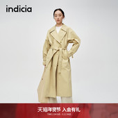 indicia标记商场同款 早春简约优雅气质通勤风衣外套女6A402FY050F