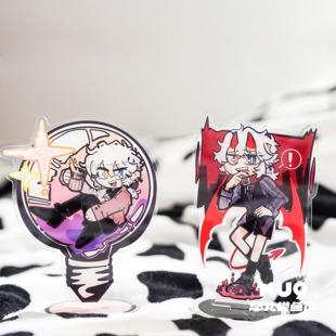 现货怒九摸鱼馆亚克力立牌摆件脑洞日常恶魔九礼物周边