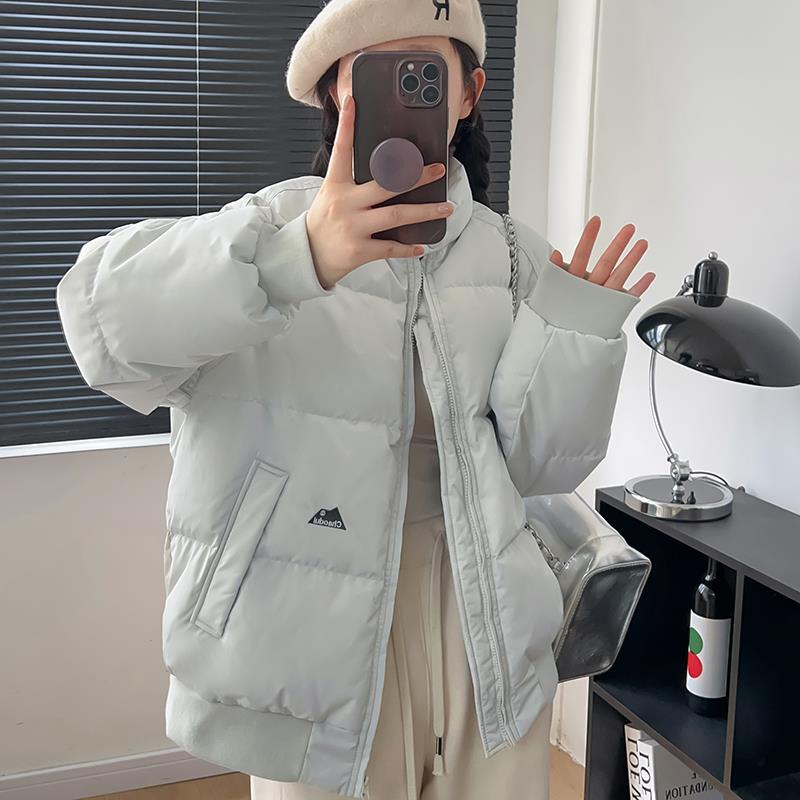 立领棉服短款腈纶羽绒服中性立领