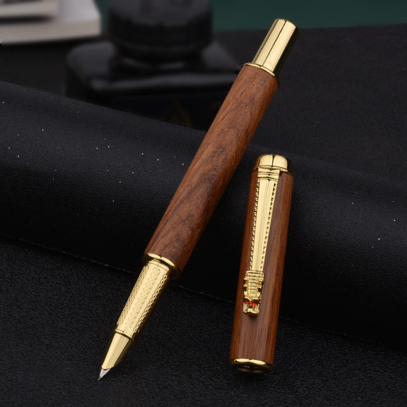 原木非碳素书写打磨美工钢笔
