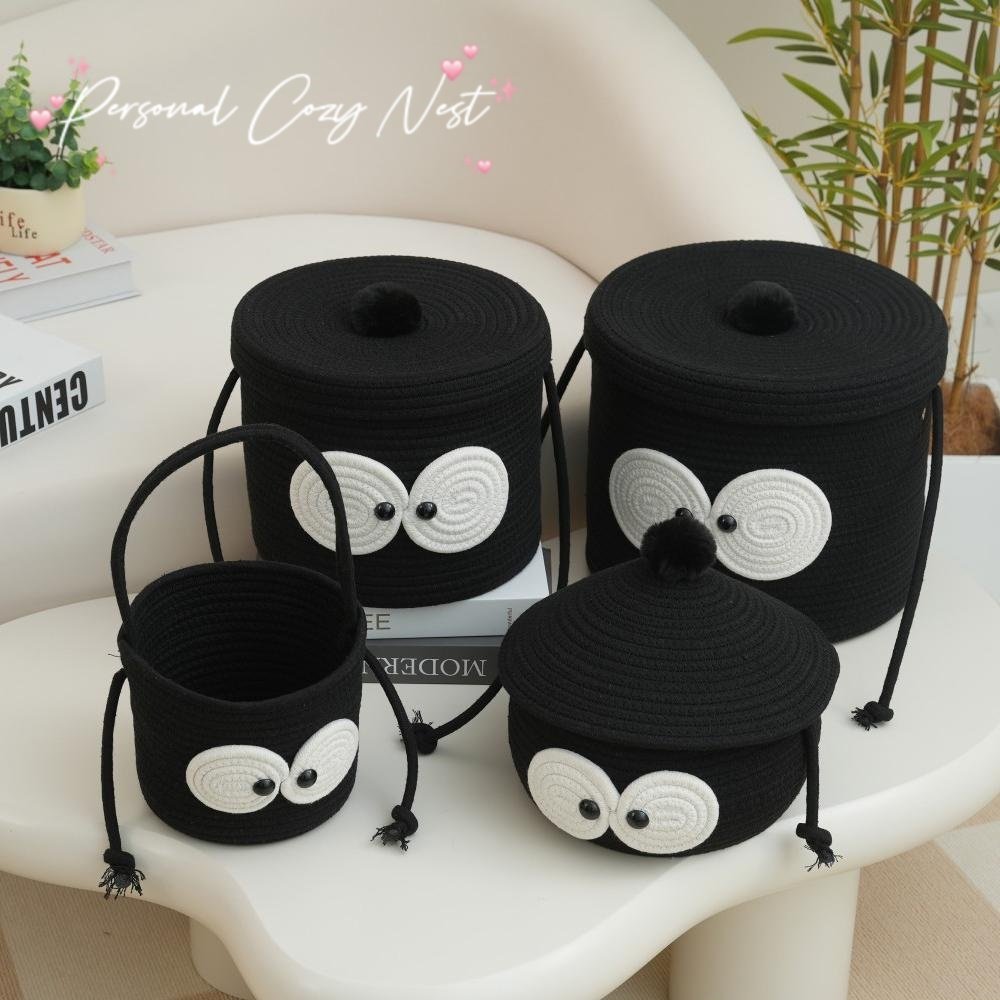 逸然小窝黑煤球桌面柜子卡通收纳