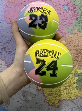 9cm超高弹力迷你小蓝球橡胶空心球弹跳球儿童免充气解压玩具球