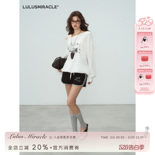 LulusMiracle【有氧热裤】短裤新款夏季运动风撞色边宽松休闲裤子