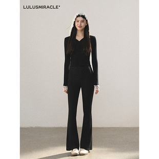 Lulusmiracle【花蕾秘境】李小璐同款春冬修身显瘦加绒长裤