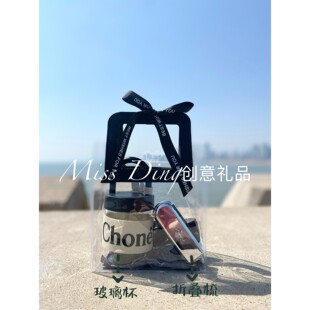 美业瑜伽馆服装店开业店庆黑白系简约高级轻奢送客户伴手礼可定制