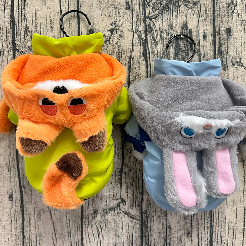 宠物狗狗猫咪棉服比熊小狗冬季加厚连帽狗狗衣服萌趣棉服带帽子