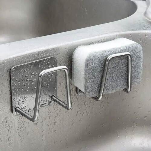 1pc Stainless Steel Sink Sponge Rack For Sponge Steel Wire B