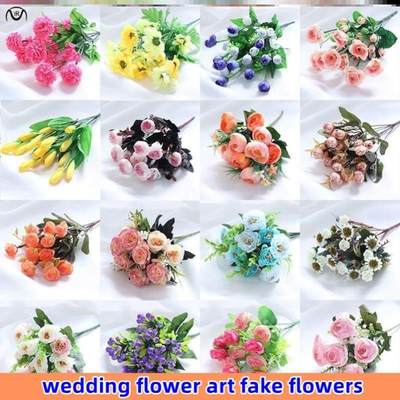 living room decoration, wedding flower art, fake flowers