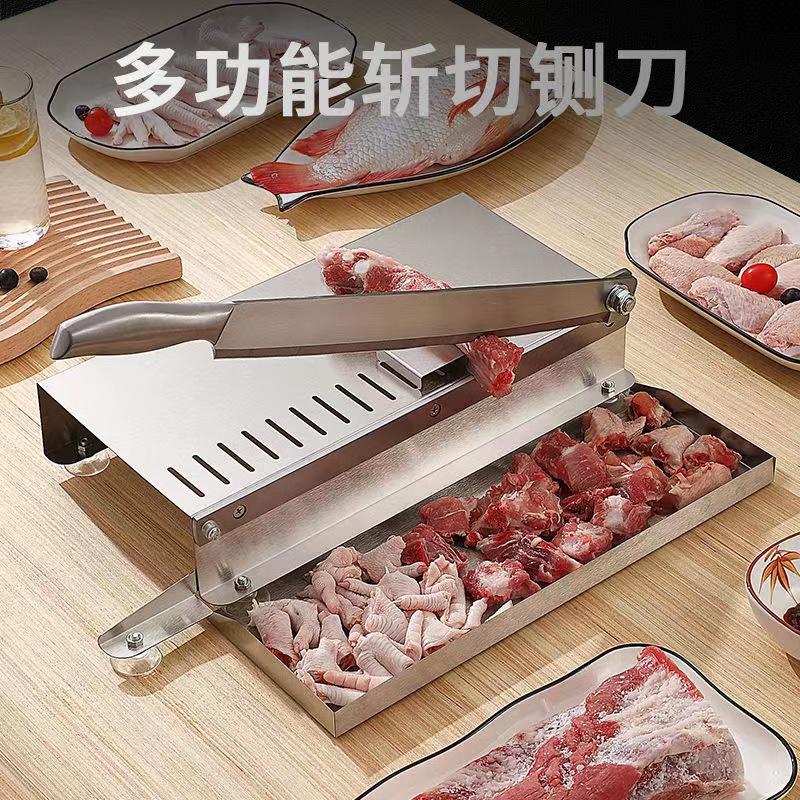 切肉片机家用羊肉切肉机多功能药材年糕切片机手动商用切冻肉神器