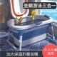 浅檬婴儿洗澡盆宝宝浴盆大人儿童洗澡桶便携折叠浴桶大号加厚保温