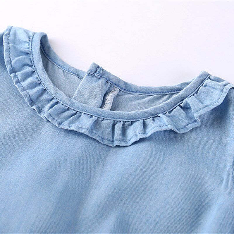 女童连衣裙夏女宝宝小童衣裙夏季新款童装女孩背心裙子儿童牛仔裙