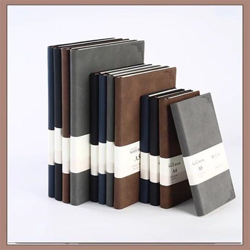 软皮笔记本文具a5商o务记事本大号日记本b5手账本办公笔记本定制