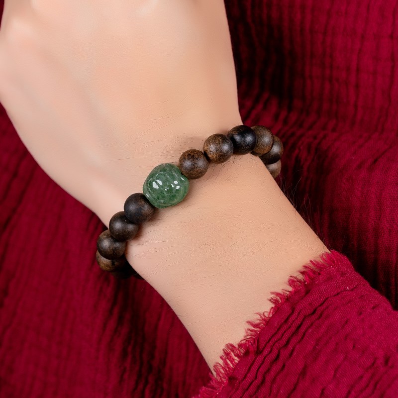 天然高端真印尼达拉干沉香手串沉水级老料木质佛珠女男款手串10mm