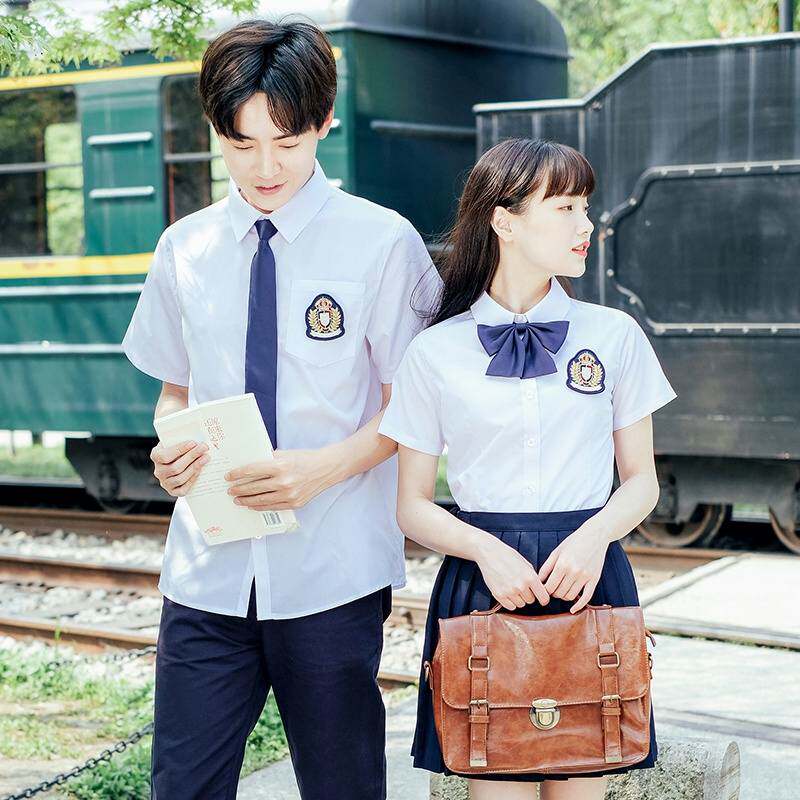 老师园服幼儿园套装夏季英伦高中学院风幼师校服制服初中学生班服