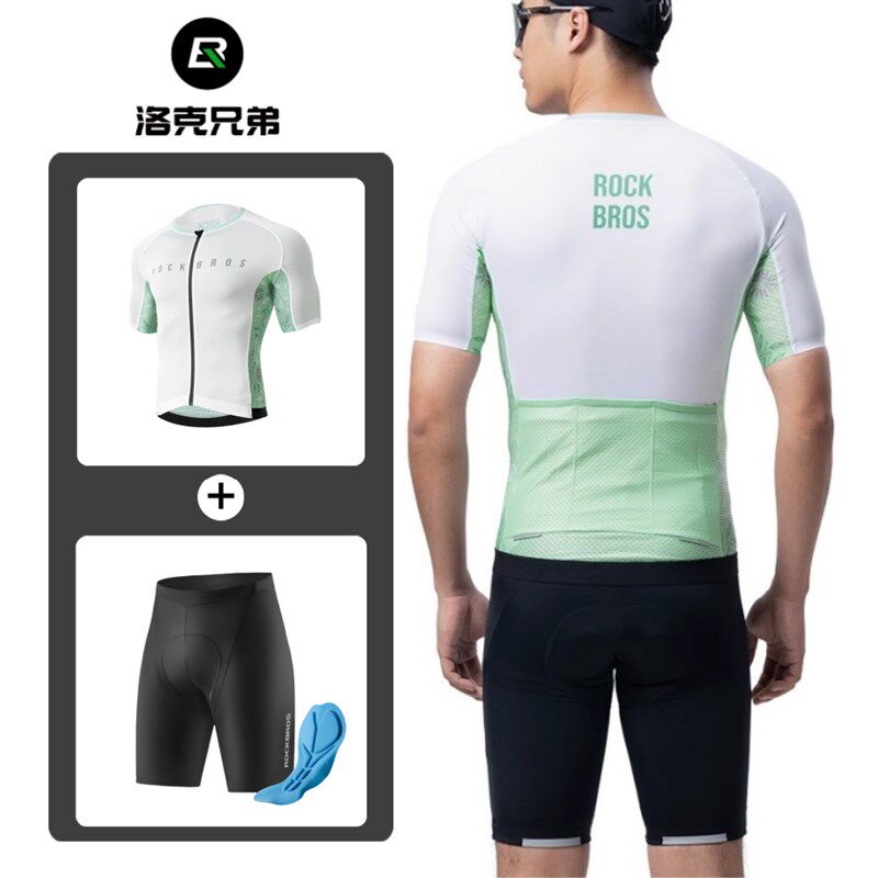 夏季骑行服套装公路自行车单车男士短袖上衣背带短裤女山地车衣服