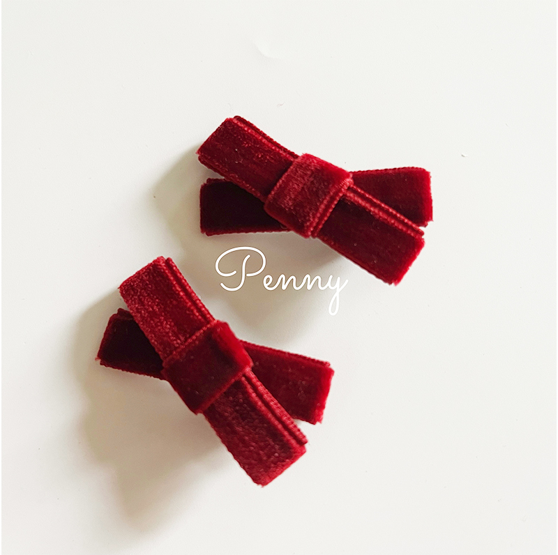 丝绒蝴蝶结定制材料包可爱