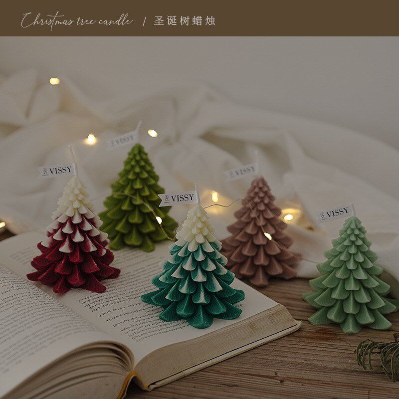 decorative scented candles gift box christmas tree candles