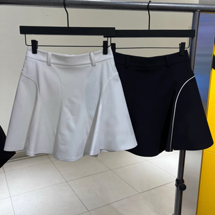 出口原单高尔夫女装高腰修身百褶裙户外运动休闲短裙防走光半身裙